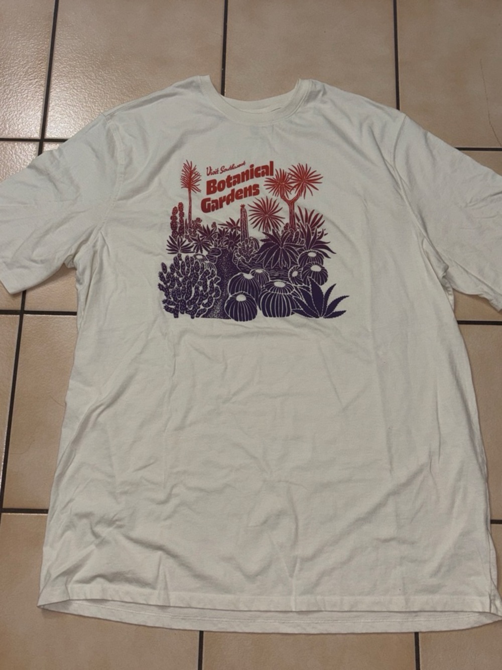 Goodfellow & Co White Botanical Gardens Graphic Tee